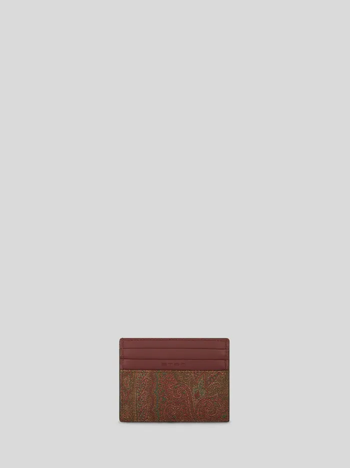 Men Etro Wallets And Credit Card Holder Paisley Card Holder Red Men Etro Wallets And Credit Card Holder Paisley Card Holder Red