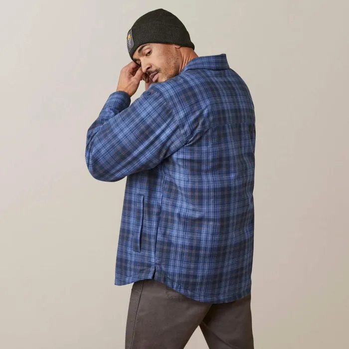 Men Jackets and Vests Ariat Rebar Flannel Insulated Shirt Jacket Coastal Blue Plaid Men Jackets and Vests Ariat Rebar Flannel Insulated Shirt Jacket Coastal Blue Plaid