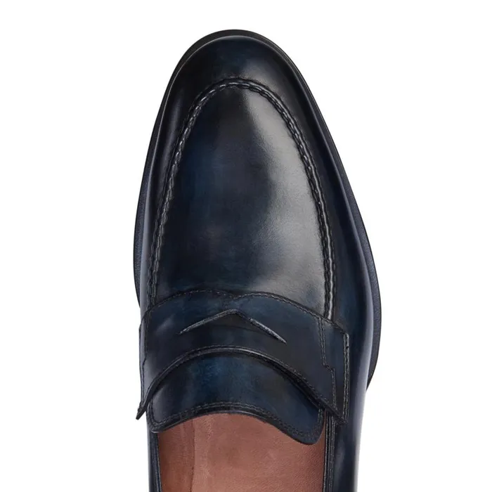 Men Leather Loafer Navy Blue Fratelli Rossetti Loafers Men Leather Loafer Navy Blue Fratelli Rossetti Loafers