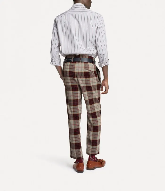 Men M Cropped Cruise Trousers Redcheck Vivienne Westwood Trousers And Shorts Men M Cropped Cruise Trousers Redcheck Vivienne Westwood Trousers And Shorts
