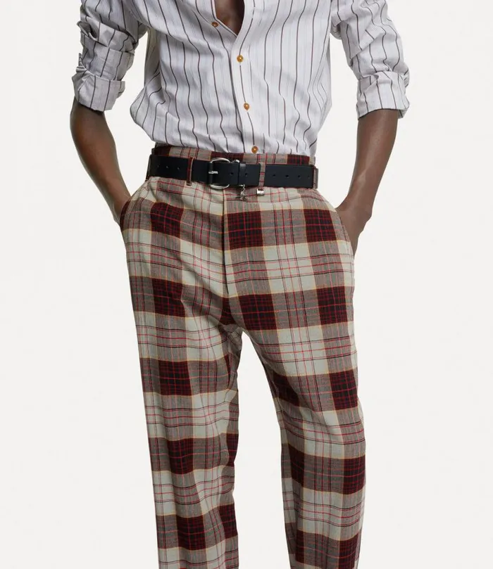 Men M Cropped Cruise Trousers Redcheck Vivienne Westwood Trousers And Shorts Men M Cropped Cruise Trousers Redcheck Vivienne Westwood Trousers And Shorts