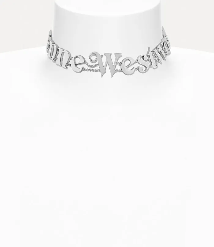 Men Man Raimunda Choker Platinumblackenamel Vivienne Westwood Necklaces Men Man Raimunda Choker Platinumblackenamel Vivienne Westwood Necklaces
