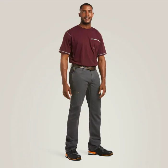 Men Pants and Shorts Ariat Rebar M4 Low Rise DuraStretch Made Tough Stackable Straight Leg Pant Rebar Gray Men Pants and Shorts Ariat Rebar M4 Low Rise DuraStretch Made Tough Stackable Straight Leg Pant Rebar Gray