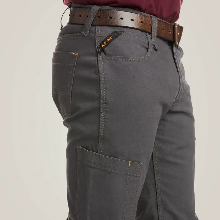 Men Pants and Shorts Ariat Rebar M4 Low Rise DuraStretch Made Tough Stackable Straight Leg Pant Rebar Gray Men Pants and Shorts Ariat Rebar M4 Low Rise DuraStretch Made Tough Stackable Straight Leg Pant Rebar Gray