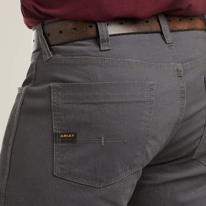 Men Pants and Shorts Ariat Rebar M4 Low Rise DuraStretch Made Tough Stackable Straight Leg Pant Rebar Gray Men Pants and Shorts Ariat Rebar M4 Low Rise DuraStretch Made Tough Stackable Straight Leg Pant Rebar Gray
