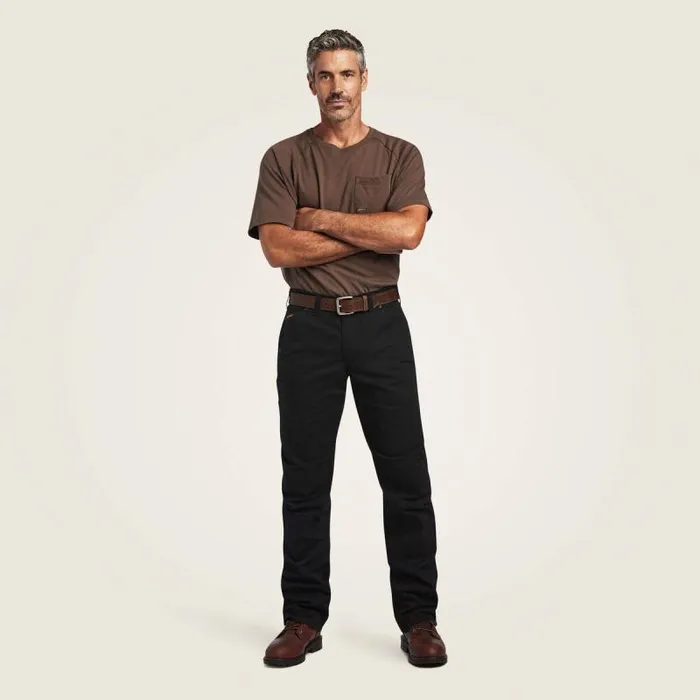 Men Pants and Shorts Ariat Rebar M5 Straight DuraStretch Washed Twill Dungaree Straight Leg Pant Black Men Pants and Shorts Ariat Rebar M5 Straight DuraStretch Washed Twill Dungaree Straight Leg Pant Black