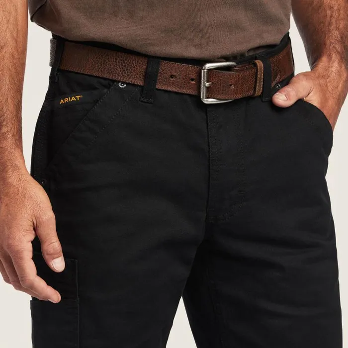 Men Pants and Shorts Ariat Rebar M5 Straight DuraStretch Washed Twill Dungaree Straight Leg Pant Black Men Pants and Shorts Ariat Rebar M5 Straight DuraStretch Washed Twill Dungaree Straight Leg Pant Black