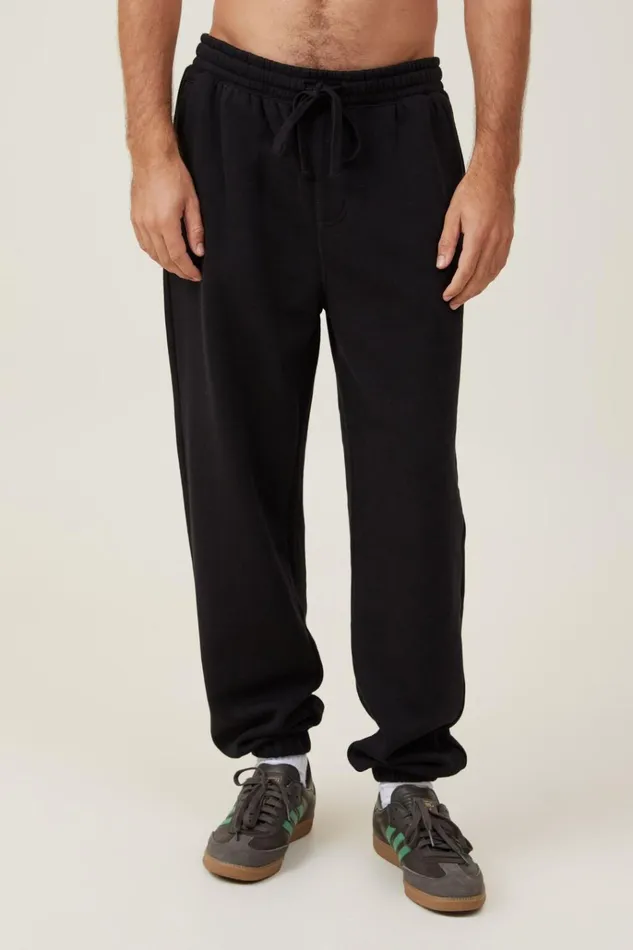 Men Pants Cotton On Baggy Cuffed Track Pant Black Men Pants Cotton On Baggy Cuffed Track Pant Black