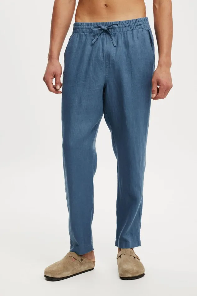Men Pants Cotton On Linen Pant Moonlight Blue Men Pants Cotton On Linen Pant Moonlight Blue
