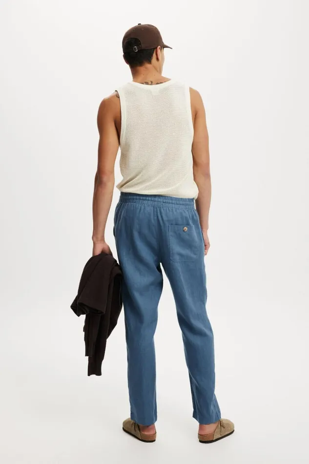 Men Pants Cotton On Linen Pant Moonlight Blue Men Pants Cotton On Linen Pant Moonlight Blue