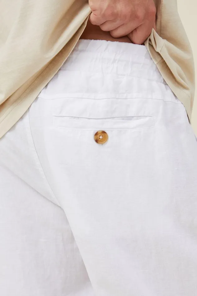 Men Pants Cotton On Linen Pant White Men Pants Cotton On Linen Pant White