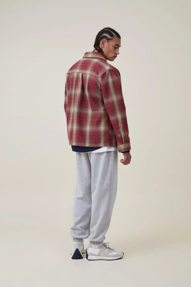 Men Pants Cotton On Loose Fit Track Grey Marle Men Pants Cotton On Loose Fit Track Grey Marle