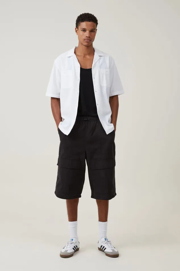 Men Pants Cotton On Parachute Super Baggy Pant Black Zip Off Men Pants Cotton On Parachute Super Baggy Pant Black Zip Off