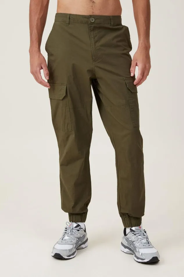 Men Pants Cotton On Ripstop Jogger Military Men Pants Cotton On Ripstop Jogger Military
