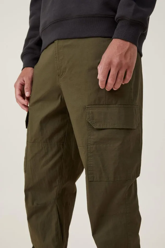 Men Pants Cotton On Ripstop Jogger Military Men Pants Cotton On Ripstop Jogger Military