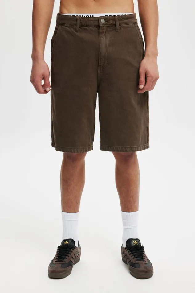 Men Shorts Cotton On Baggy Denim Short Chocolate Men Shorts Cotton On Baggy Denim Short Chocolate