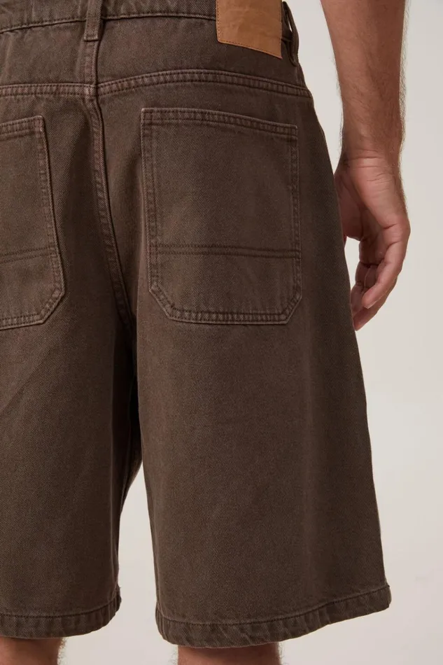 Men Shorts Cotton On Baggy Denim Short Chocolate Men Shorts Cotton On Baggy Denim Short Chocolate