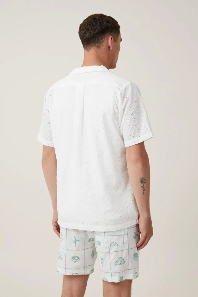 Men Shorts Cotton On Easy Short Green Grid Men Shorts Cotton On Easy Short Green Grid
