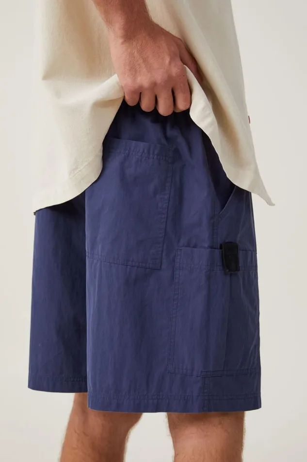 Men Shorts Cotton On Parachute Field Short Dark Navy Men Shorts Cotton On Parachute Field Short Dark Navy