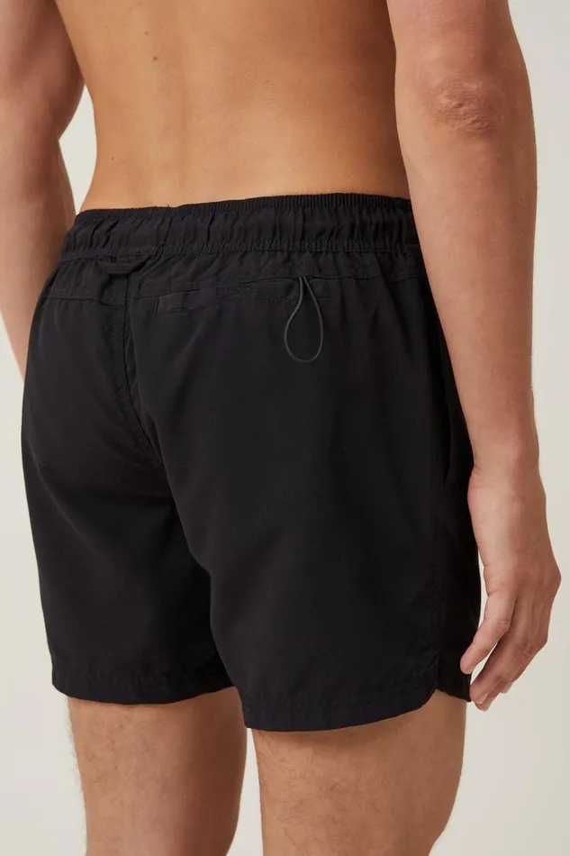 Men Shorts Cotton On Stretch Swim Short Black Men Shorts Cotton On Stretch Swim Short Black