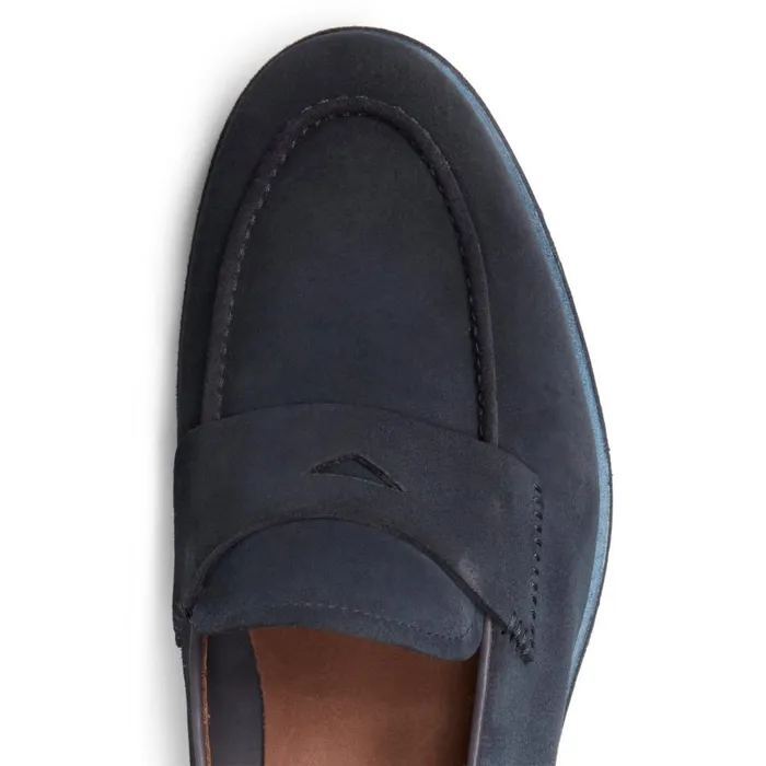 Men Suede Loafer Navy Blue Fratelli Rossetti Loafers Men Suede Loafer Navy Blue Fratelli Rossetti Loafers