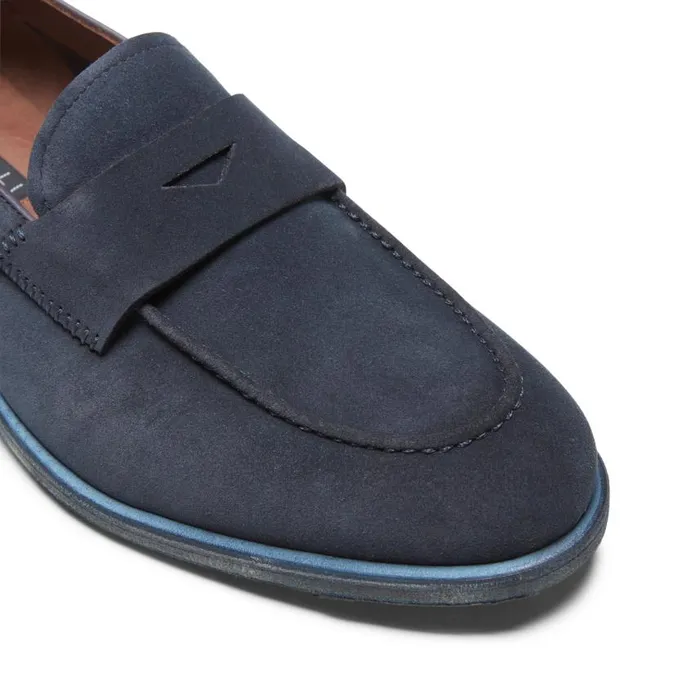 Men Suede Loafer Navy Blue Fratelli Rossetti Loafers Men Suede Loafer Navy Blue Fratelli Rossetti Loafers