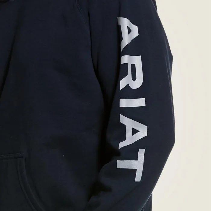 Men Sweatshirts and Hoodies Ariat FR Primo Fleece Logo Hoodie Navy Men Sweatshirts and Hoodies Ariat FR Primo Fleece Logo Hoodie Navy