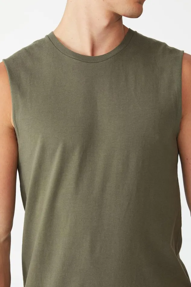 Men Tees and Tanks Cotton On Organic Muscle Military Men Tees and Tanks Cotton On Organic Muscle Military