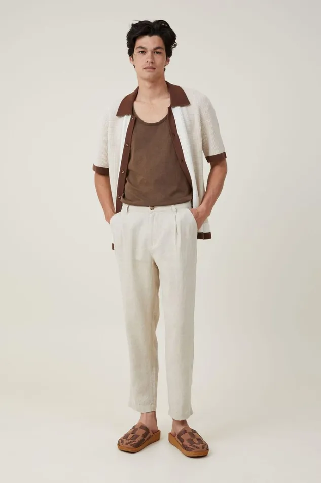 Men Tees and Tanks Cotton On Organic Tank Ashen Brown Men Tees and Tanks Cotton On Organic Tank Ashen Brown