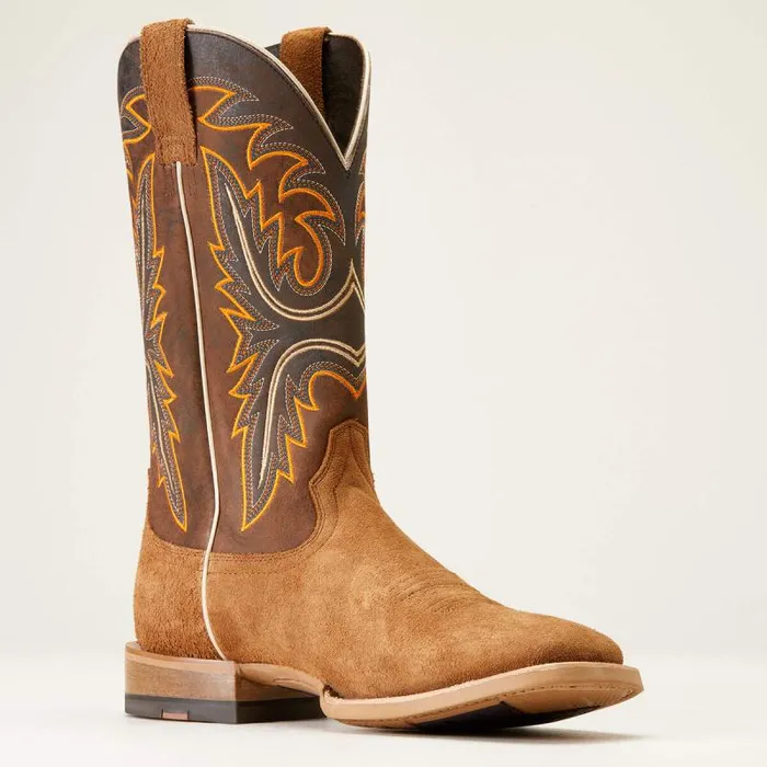 Men Western Boots Ariat Brushrider Western Boot Suntan Roughout Men Western Boots Ariat Brushrider Western Boot Suntan Roughout