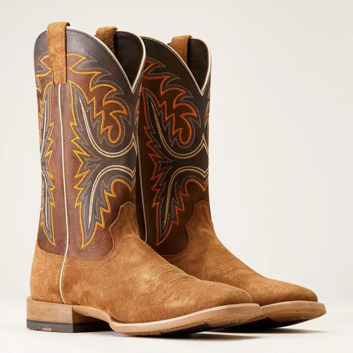 Men Western Boots Ariat Brushrider Western Boot Suntan Roughout Men Western Boots Ariat Brushrider Western Boot Suntan Roughout