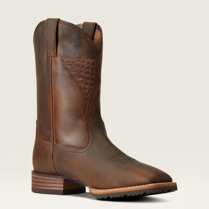 Men Western Boots Ariat Hybrid Fly High Western Boot Distressed Brown Men Western Boots Ariat Hybrid Fly High Western Boot Distressed Brown