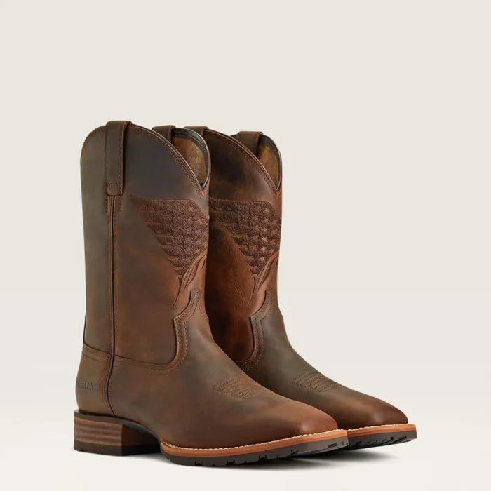 Men Western Boots Ariat Hybrid Fly High Western Boot Distressed Brown Men Western Boots Ariat Hybrid Fly High Western Boot Distressed Brown