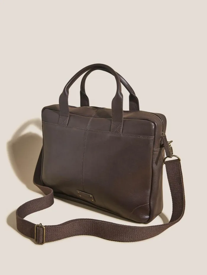 Men White Stuff Bags Finn Work Bag Dark Brown Men White Stuff Bags Finn Work Bag Dark Brown