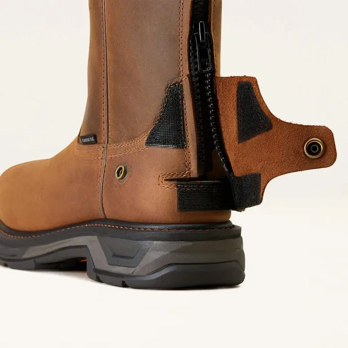 Men Work Boots Ariat WorkHog XT Patriot EZ Zip Carbon Toe Work Boot Distressed Brown Men Work Boots Ariat WorkHog XT Patriot EZ Zip Carbon Toe Work Boot Distressed Brown