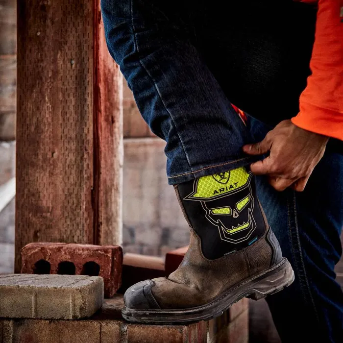 Men Work Boots Ariat WorkHog XT VentTEK Bold Waterproof Carbon Toe Work Boot Iron Coffee Men Work Boots Ariat WorkHog XT VentTEK Bold Waterproof Carbon Toe Work Boot Iron Coffee