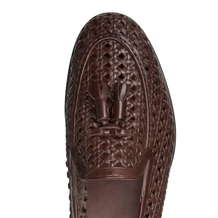Men Woven Brera Loafer Mahogany Fratelli Rossetti Loafers Men Woven Brera Loafer Mahogany Fratelli Rossetti Loafers