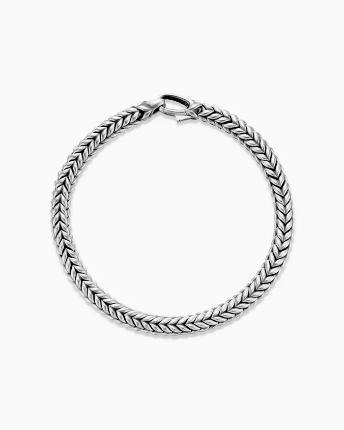 Mens Chevron Bead Bracelet In Sterling Silver 6mm Men David Yurman Chain Mens Chevron Bead Bracelet In Sterling Silver 6mm Men David Yurman Chain