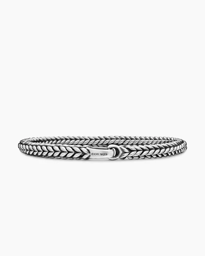 Mens Chevron Bead Bracelet In Sterling Silver 6mm Men David Yurman Chain Mens Chevron Bead Bracelet In Sterling Silver 6mm Men David Yurman Chain