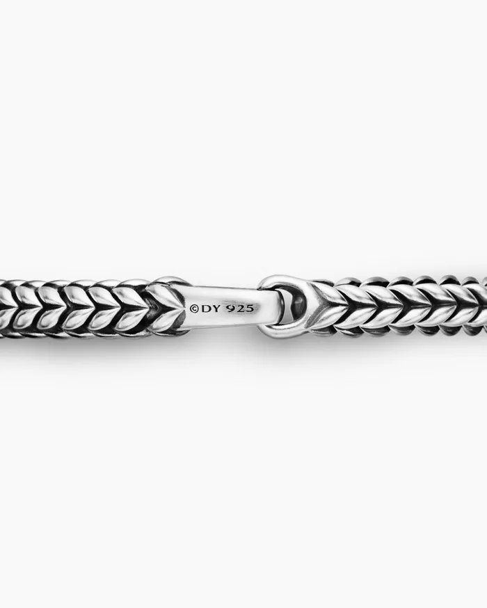 Mens Chevron Bead Bracelet In Sterling Silver 6mm Men David Yurman Chain Mens Chevron Bead Bracelet In Sterling Silver 6mm Men David Yurman Chain