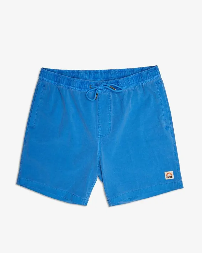 Mens Deus Ex Machina Boardshorts Sandbar Garment Dye 8211 French Blue French Blue Mens Deus Ex Machina Boardshorts Sandbar Garment Dye 8211 French Blue French Blue