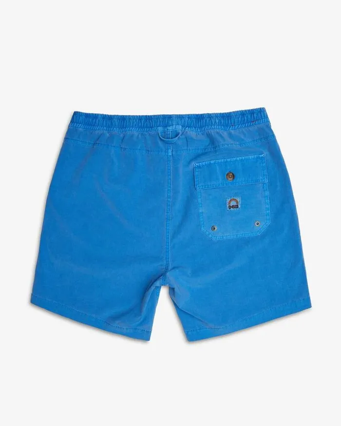 Mens Deus Ex Machina Boardshorts Sandbar Garment Dye 8211 French Blue French Blue Mens Deus Ex Machina Boardshorts Sandbar Garment Dye 8211 French Blue French Blue