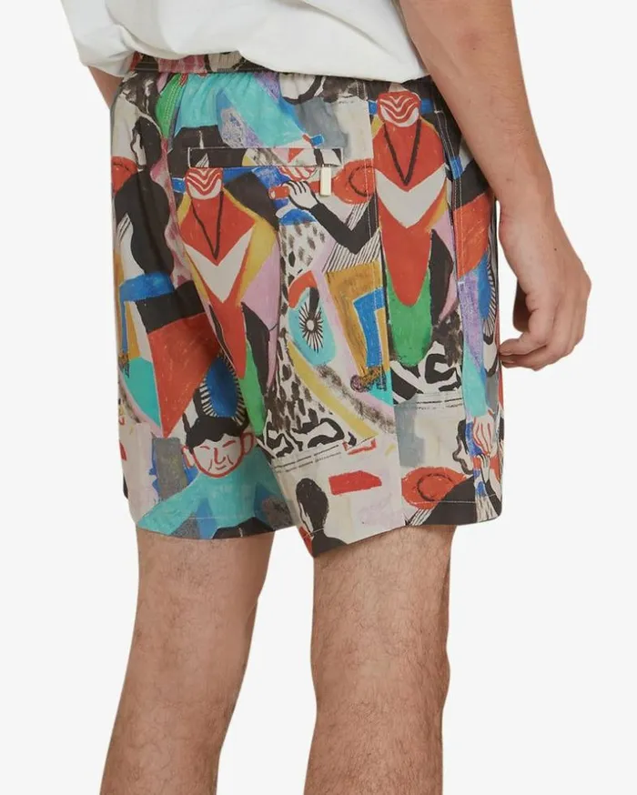 Mens Deus Ex Machina Boardshorts Vespacific Boardshort 8211 Multi Multi Mens Deus Ex Machina Boardshorts Vespacific Boardshort 8211 Multi Multi