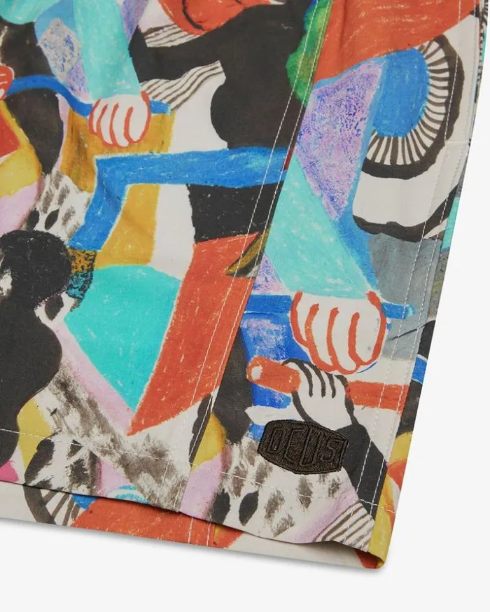 Mens Deus Ex Machina Boardshorts Vespacific Boardshort 8211 Multi Multi Mens Deus Ex Machina Boardshorts Vespacific Boardshort 8211 Multi Multi