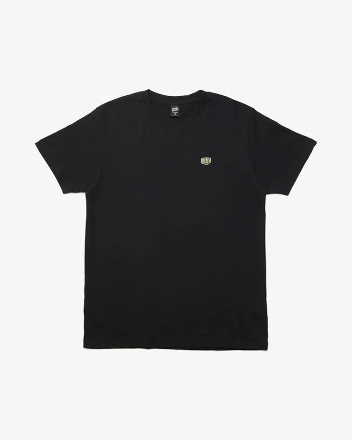 Mens Deus Ex Machina Classics Shield Standard Tee 8211 Black Black