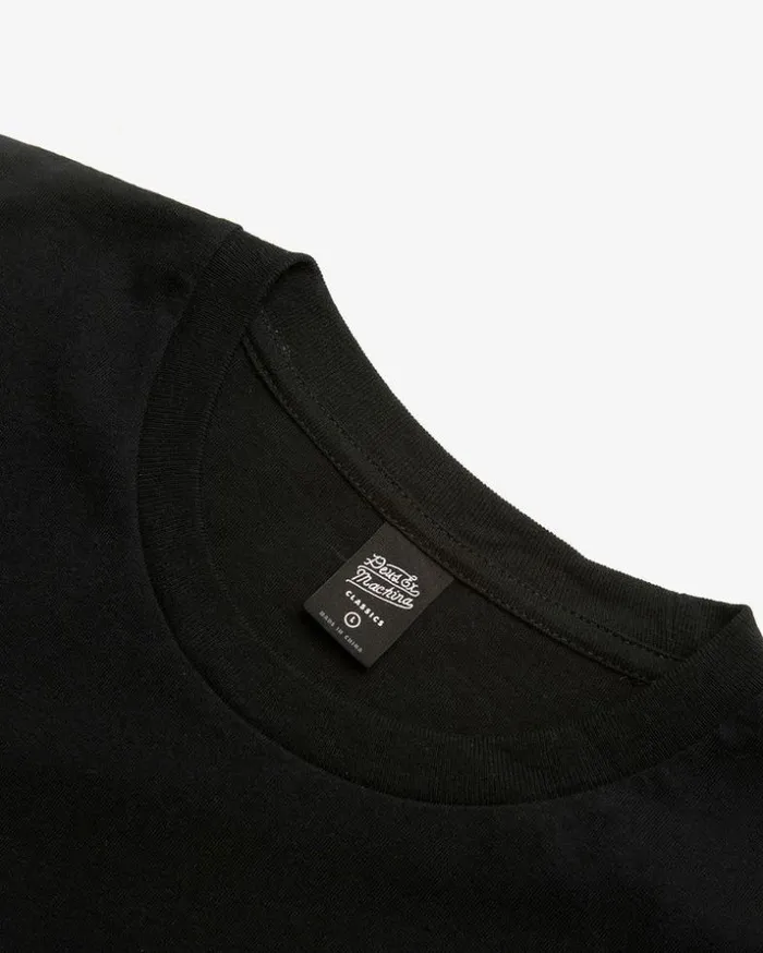 Mens Deus Ex Machina Classics Shield Standard Tee 8211 Black Black Mens Deus Ex Machina Classics Shield Standard Tee 8211 Black Black