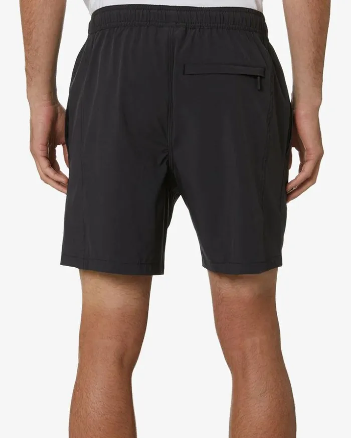 Mens Deus Ex Machina Classics Summit Boardshort 8211 Black Black Mens Deus Ex Machina Classics Summit Boardshort 8211 Black Black