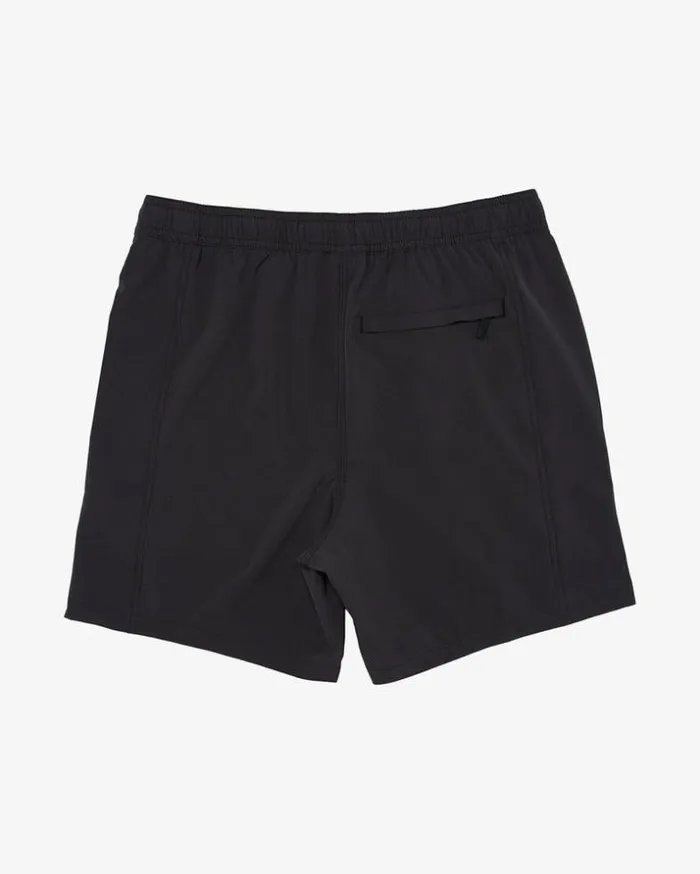 Mens Deus Ex Machina Classics Summit Boardshort 8211 Black Black Mens Deus Ex Machina Classics Summit Boardshort 8211 Black Black
