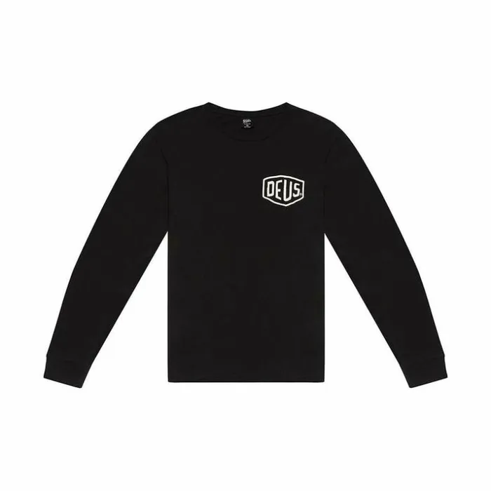 Mens Deus Ex Machina Classics Venice Address Long Sleeve Tee 8211 Black Black Mens Deus Ex Machina Classics Venice Address Long Sleeve Tee 8211 Black Black