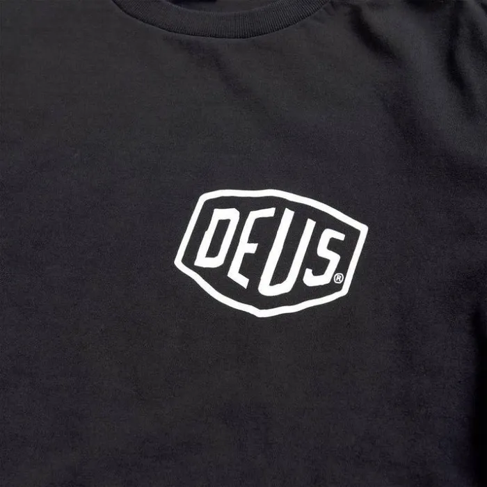 Mens Deus Ex Machina Classics Venice Address Long Sleeve Tee 8211 Black Black Mens Deus Ex Machina Classics Venice Address Long Sleeve Tee 8211 Black Black